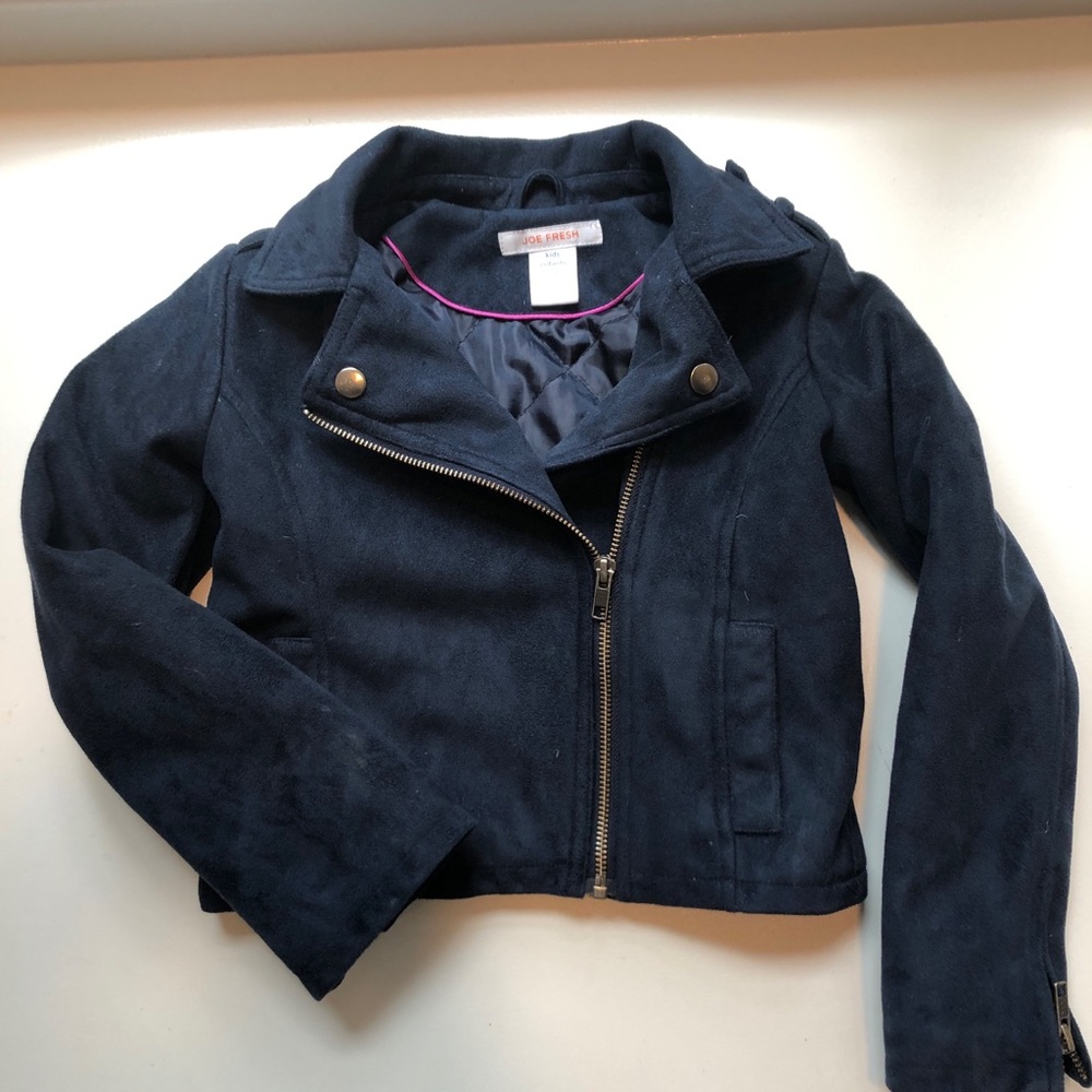 Joe Fresh girls size 6/7 moto-style jacket